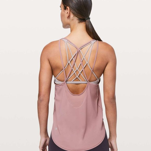 Lululemon Anew Strap Tank Top Spanish Rose Medium 8 - Picture 2 of 10
